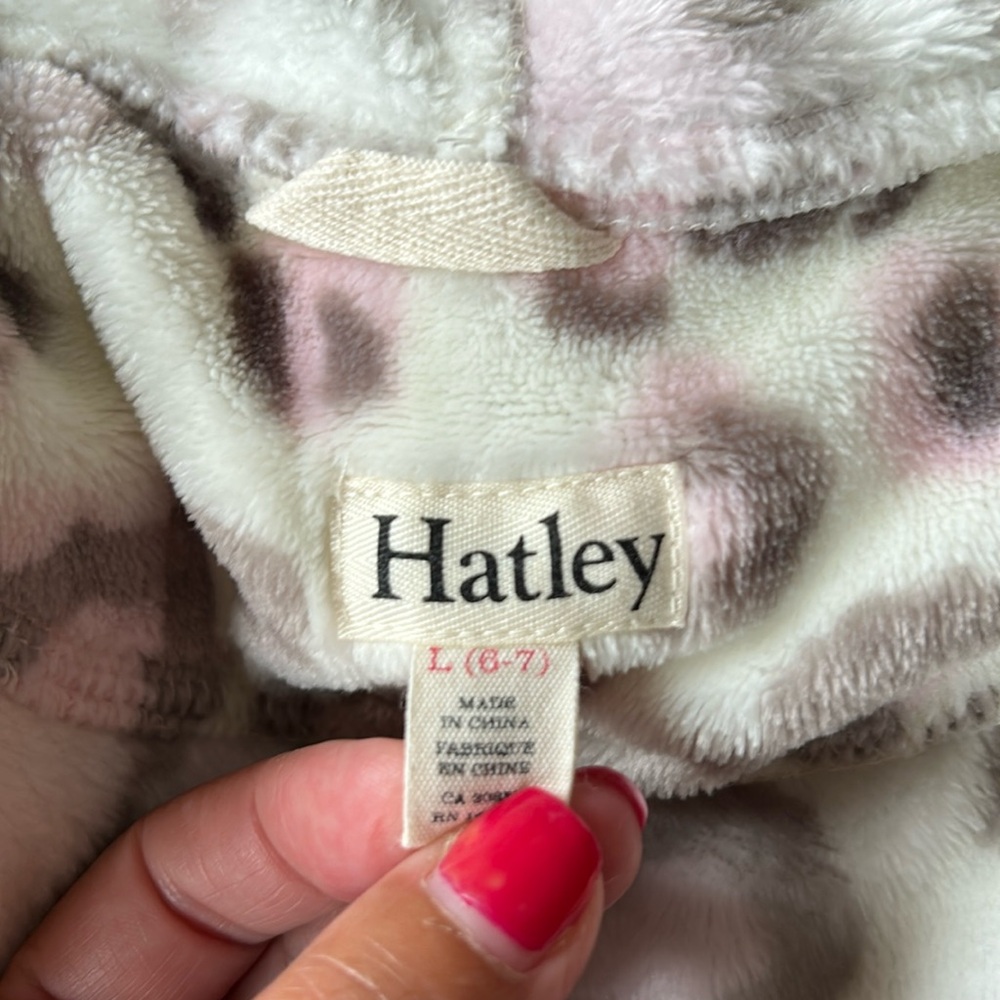 Hatley Girls “Painted Leopard’ Fleece Robe - Picture 5 of 9